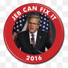 Jeb For President Buttons - Bush png