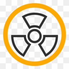 Radioactive Frame Linear Free Icon Of - Nuclear Symbol White Background png