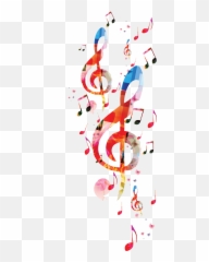 Music Png Psd Vector Icon Transparent Images Free Download - Notes In Background