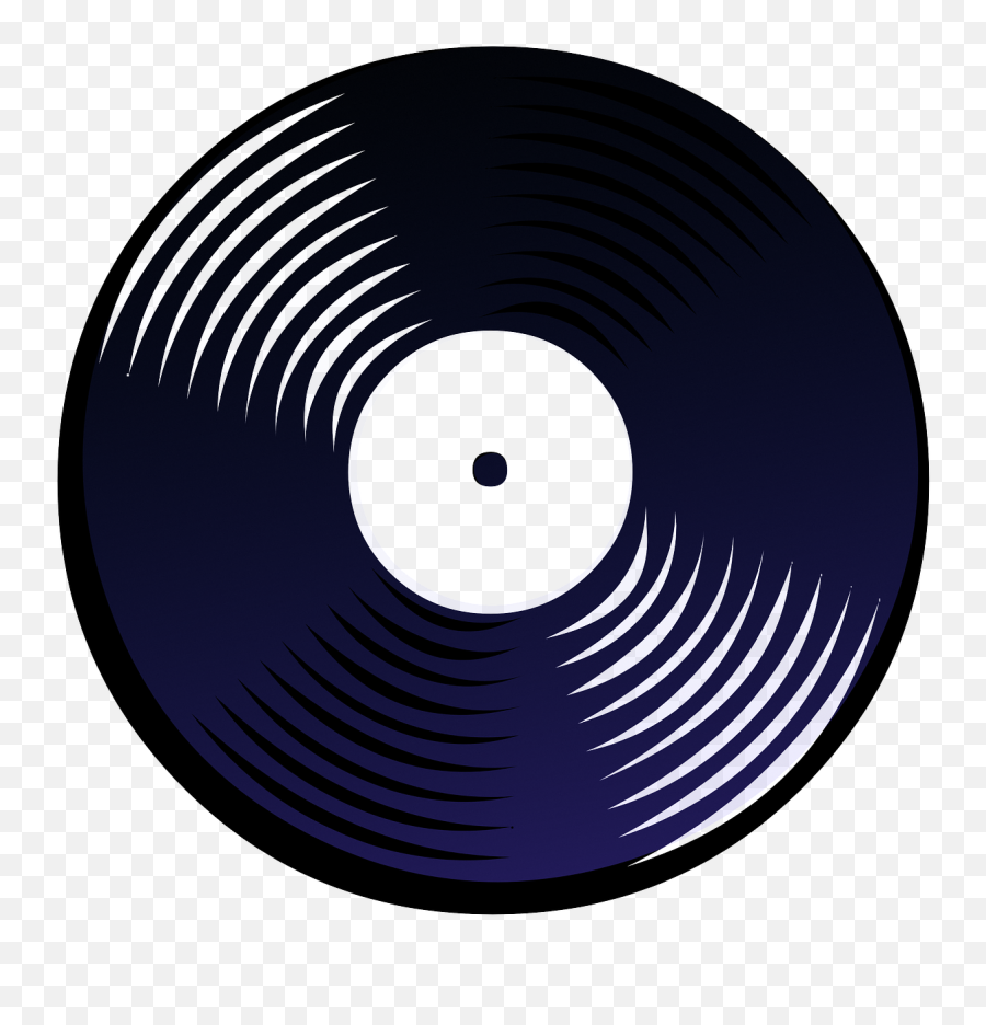 Black Record - Vinyl Disc Silhouette Png,Record Png