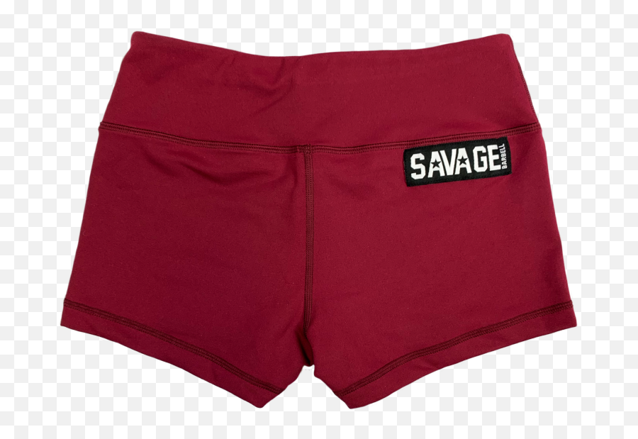 Womenu0027s Burgundy Savage Barbell Shorts - Underpants Png,Barbell Logo