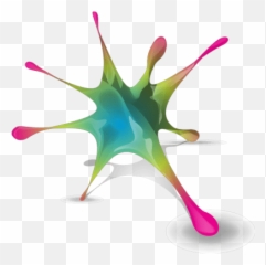 Paint Splatter Transparent Png Images - StickPNG 3d Png