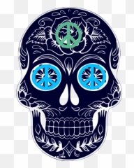 Download Hd Sugar Skulls - Sugar Skull Happy Birthday Png,Sugar Skull Png
