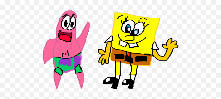 Spongebob Squarepants - Saying Hi To Patrick By Fictional Character Png,Spongebob And Patrick Png