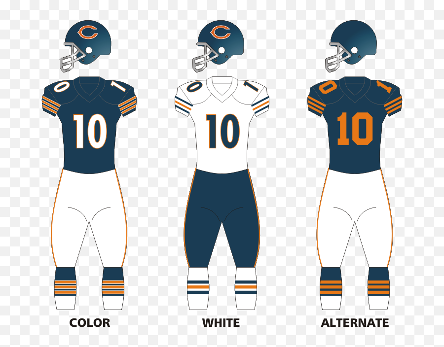 Chicago Bears - Nfl Uniforms Home And Away Png,Chicago Bears Png