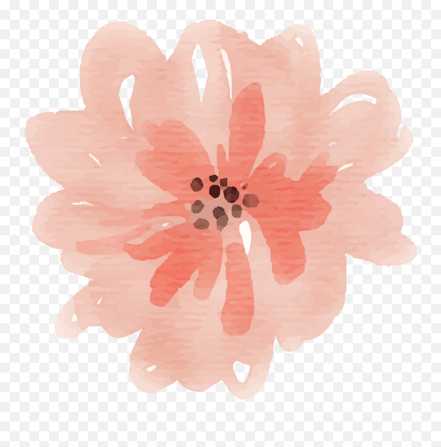 Free Watercolor Flower Images Peach - Watercolor Flowers Peach Png,Watercolor Flower Png
