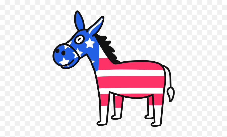 Democrat Donkey Icon - Animal Figure Png,Democrat Png