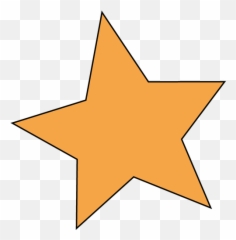 Stars Clipart - Art Orange png