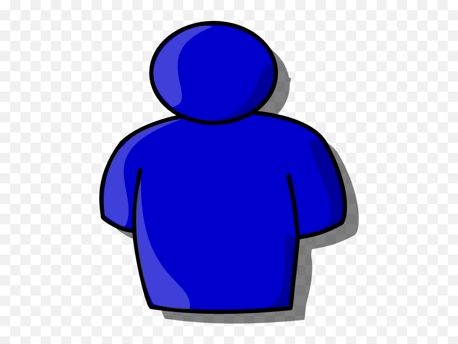 Blue Avatar Clip Art - Person Cartoon Blue Png,Buddy Icon Avatar