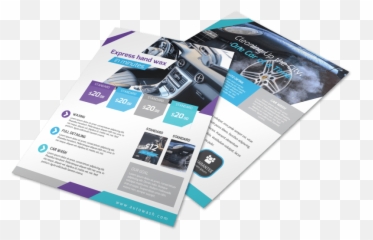 Car Wash Price List Flyer Template - png