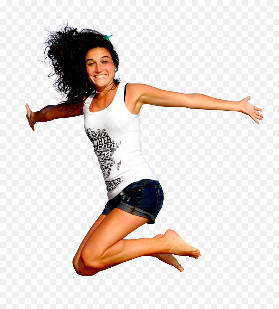 Happy Girl Png Transparent Picture Mart - Transparent Girl Jumping Png,Woman Transparent