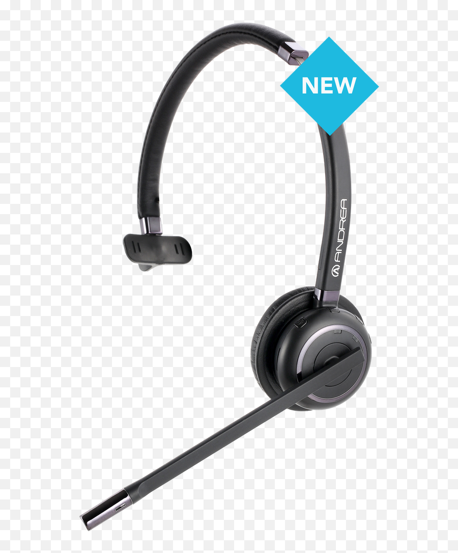 Andrea Wnc - 2100 Onear Noise Canceling Wireless Bluetooth Mono Headset Mono Over Ear Bluetooth Headphones Png,Bluetooth Png