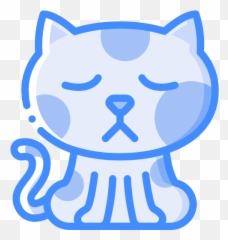 Sad Icon Download Vector Gogeticon For Free - Cat Animals Cartoon Png