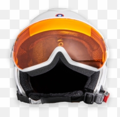 White Carbon Helmet - Visor png