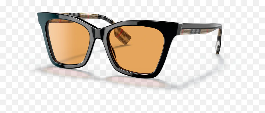 Burberry Be4346 Elsa 53 Dark Orange U0026 Black Sunglasses - Burberry Be4346 Elsa Dark Orange Png,Burberry Icon