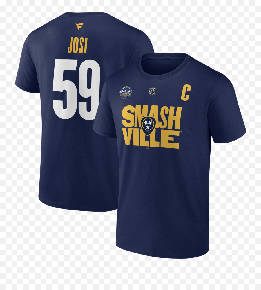 Nashville Predators Stadium Series Josi Name U0026 Number T - Shirt Short Sleeve Png,Locker Room Icon