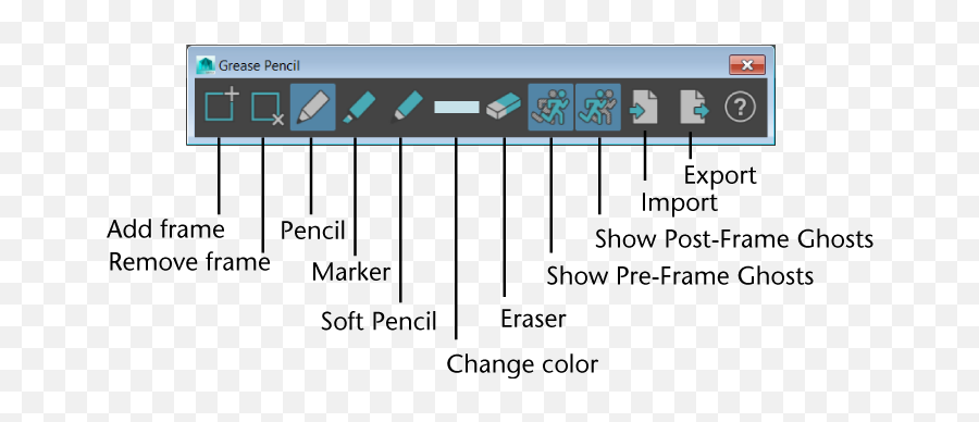 Grease Pencil Tool Maya 2020 Autodesk Knowledge Network - Grease Pencil Maya Png,Grease Icon