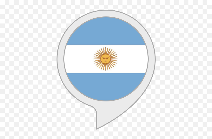 Amazoncom Argentina Facts Alexa Skills - Argentina Flag Round Png,Argentina Icon