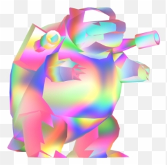 A Transparent Multicolor Blastoise - Vaporwave Pokemon Png,Pokemon Icon Tumblr