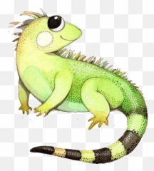Collection Of Free Reptile Drawing Cute - Iguana Cartoon Cute Reptile Png,Iguana Png