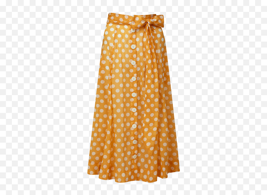 Orange Polka Dot Beach Skirt - Polka Dot Png,Polka Dots Png