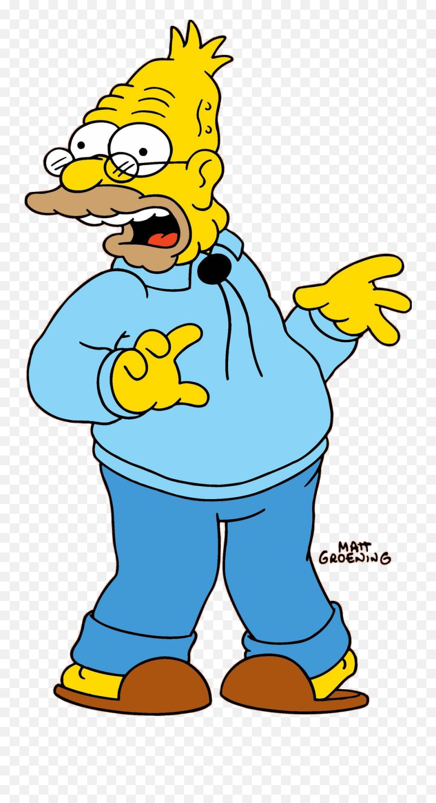 The Simpsons Clipart Daddy - Simpsons Grandpa Transparent Simpsons Grandpa Png,Los Simpson Png