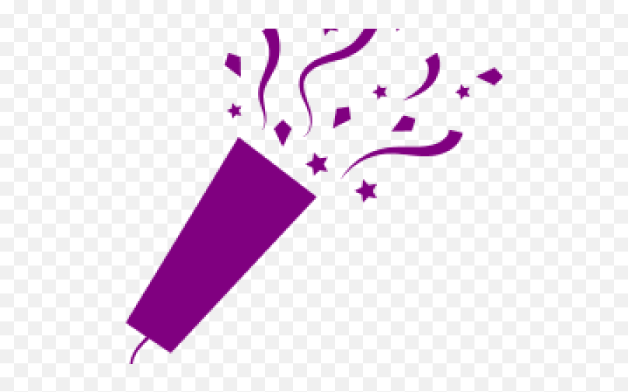Confetti Clipart Purple - Trumpet With Confetti Images Png,Transparent Confetti Gif