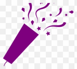 Confetti Clipart Purple - Trumpet With Images Png