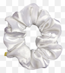 Pearl Velvet Scrunchie - White Velvet Scrunchie Png,Scrunchie Png