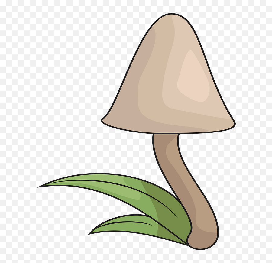 Mushroom In The Grass Clipart Free Download Creazilla - Clip Art Png,Grass Clipart Png
