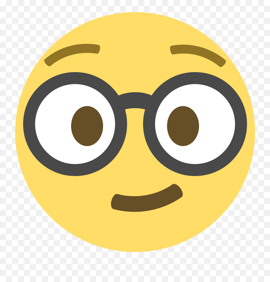 Emoticon Emoji Smiley Nerd Computer - Nerd Emoji Clipart Png,Computer Emoji Png
