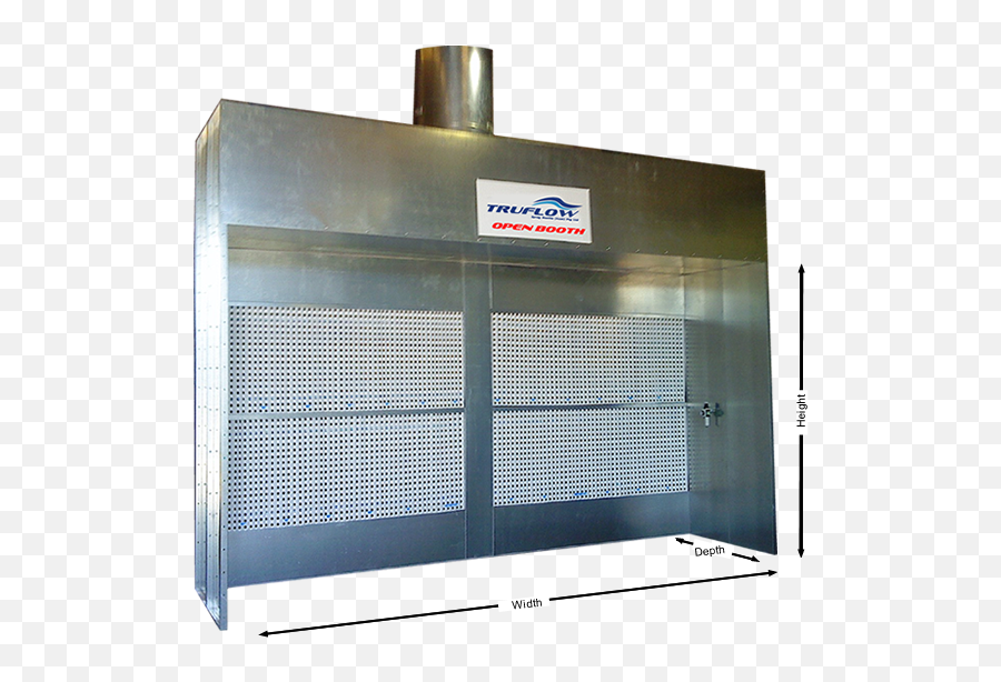 Truflow Industrial Dry Filter Spray Painting Booths - Open Face Spray Booth Png,Spray Paint X Png