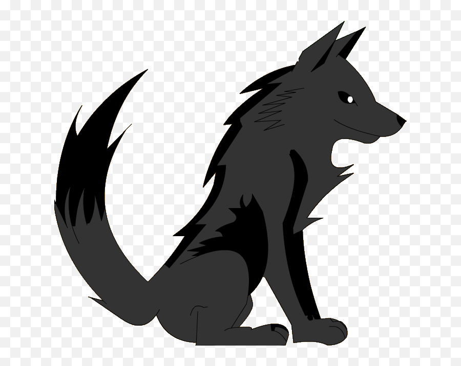 Black Wolves Cartoon Full Size Png Download Seekpng - Dark Wolves Png,Wolves Png