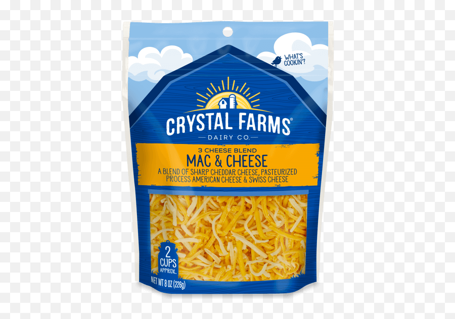Mac U0026 Cheese From Crystal Farms - Crystal Farms Sliced Cheddar Cheese Png,Mac And Cheese Png
