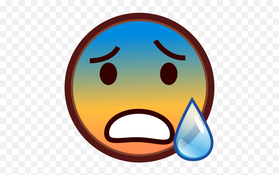 Free Sweat Emoji Png Download - Emoji Cold Sweat Pudding,Sweat Emoji Png