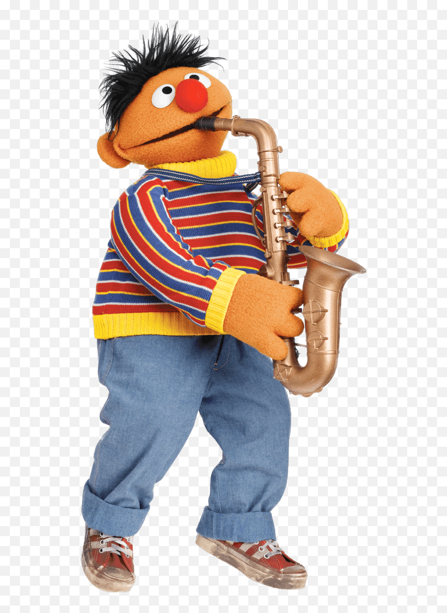 Png Sesame - Ernie Playing The Saxophone,Ernie Png