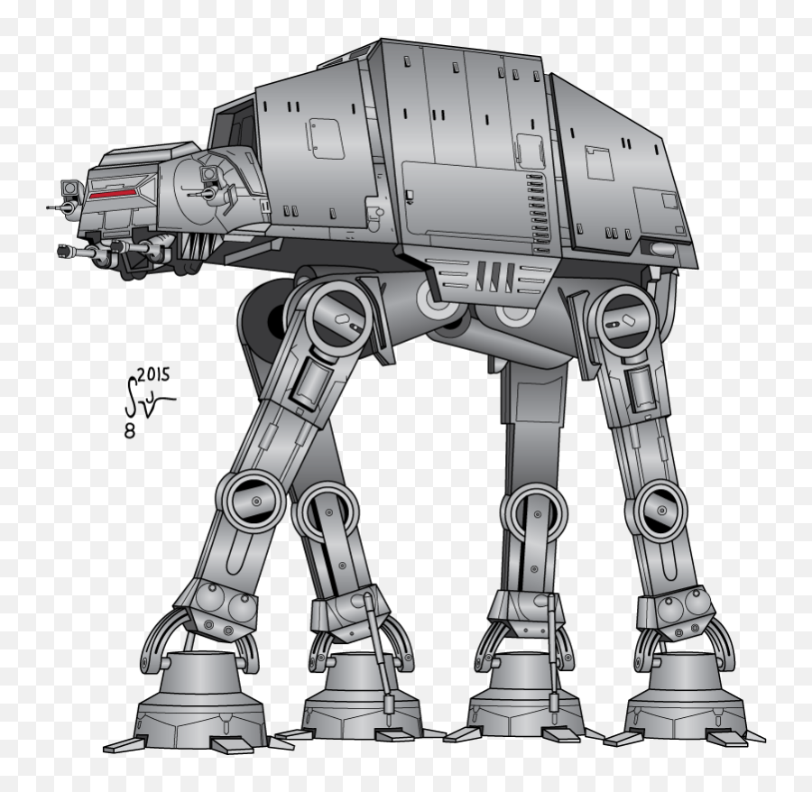 Download Hd Empire Strikes Back - Walkers Star Wars Cartoon Png,Star Wars Transparent