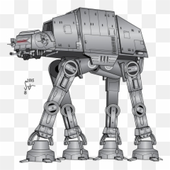 Download Hd Empire Strikes Back - Walkers Star Wars Cartoon png