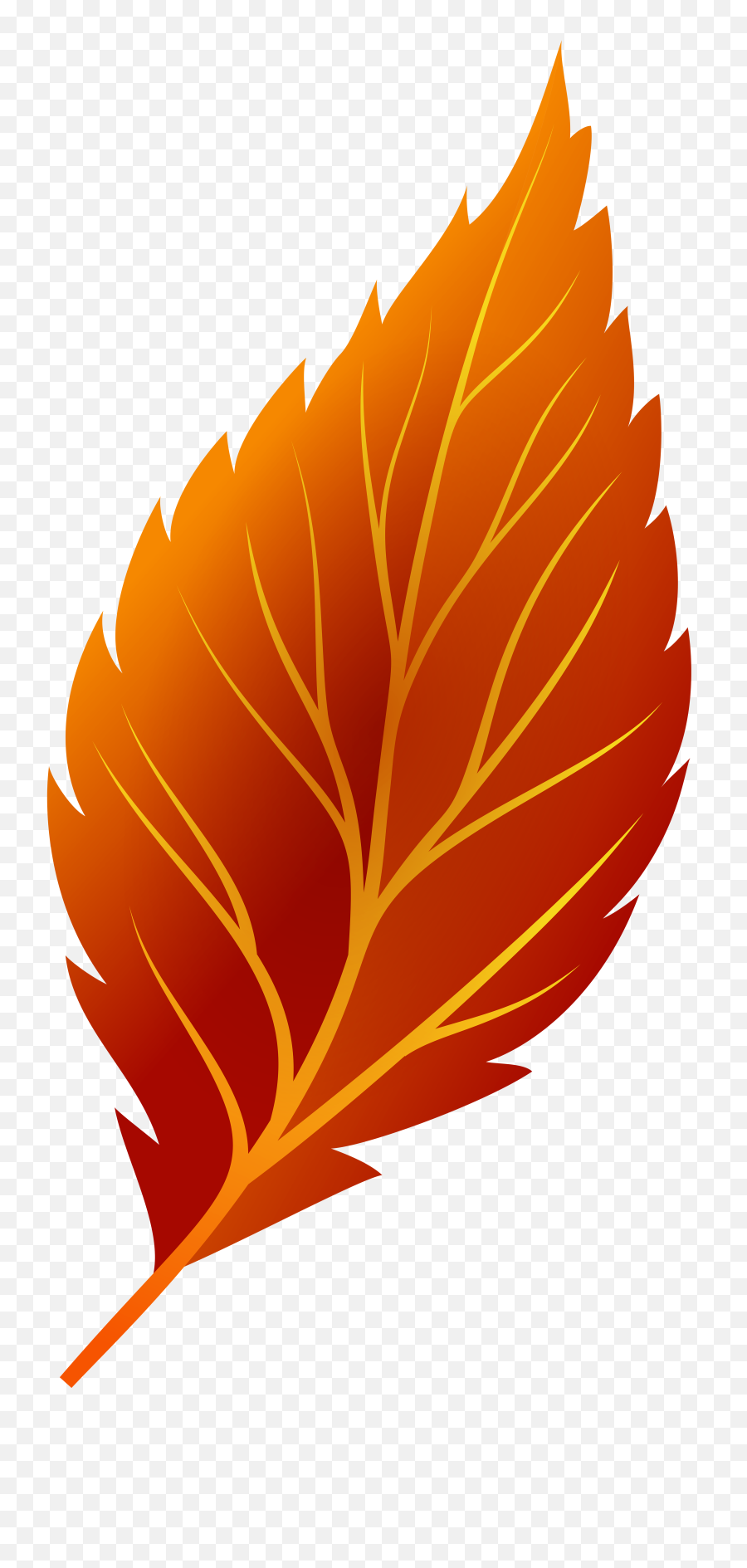 Red Autumn Leaf Png Clip Art - Autumn Leaf Clipart Png,Leaves Clipart Png