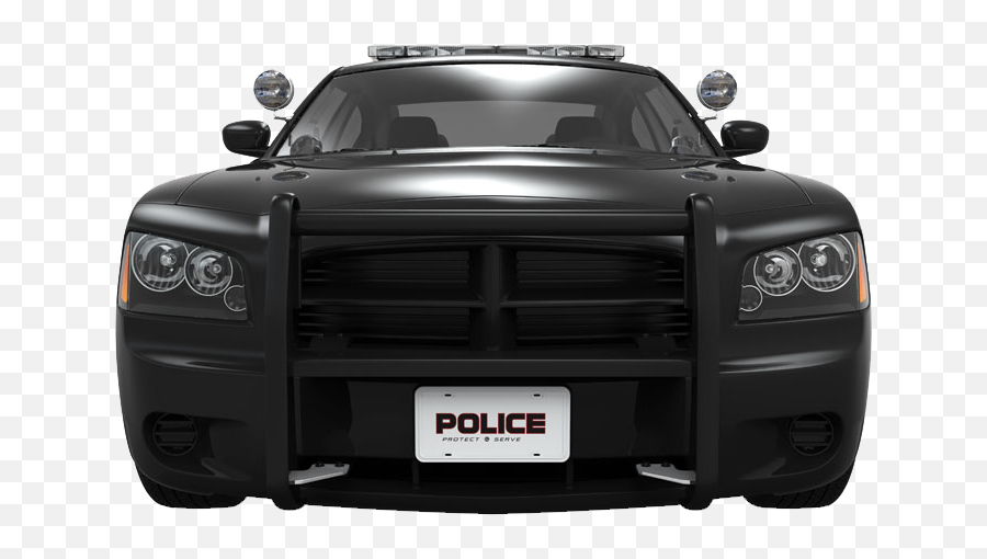 Police Car Pickup Truck Black Vehicle - Police Car Png Front View,Front Of Car Png