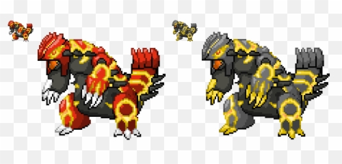 Groudon Sprite Gen 4 - Pokemon Primal Groudon Sprites Png,Groudon Png