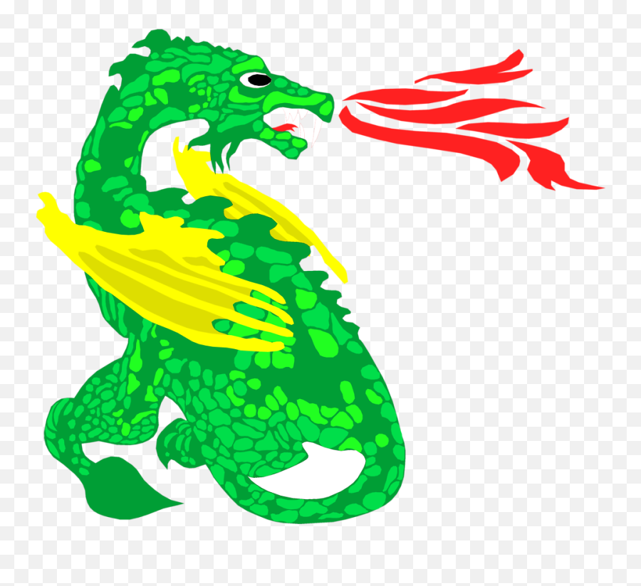 Fire Breathing Dragon Clip Art - Komodo Dragons Breathing Fire Png,Dragon Clipart Transparent Background