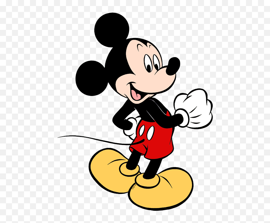 Mickey Mouse Clipart Png - Mickey Mouse From Back,Mickey Head Transparent Background