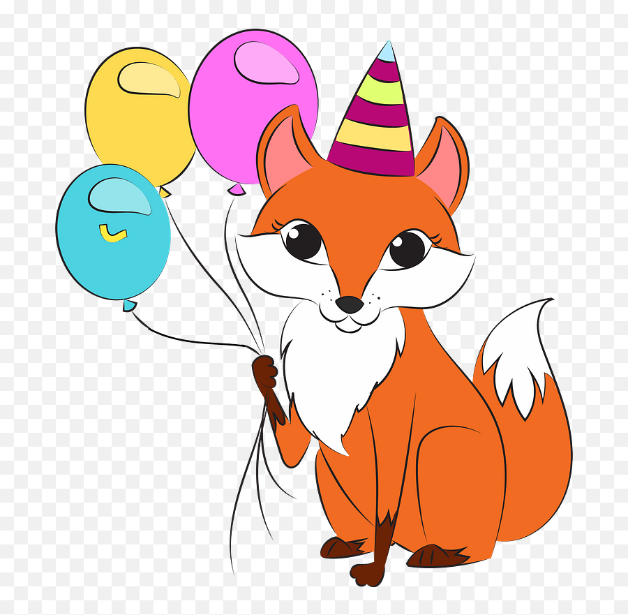 Foxs Birthday Clipart - Cartoon Png,Birthday Clipart Png