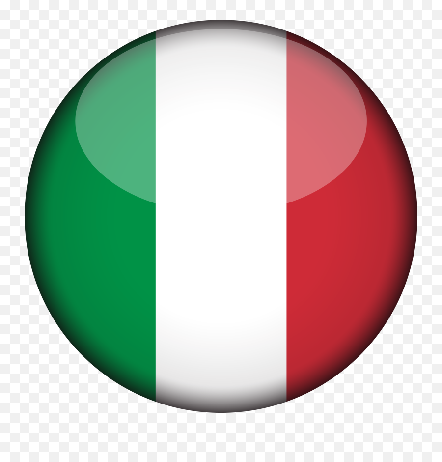 Italy Flag 3d Round Xl - Italy Flag Circle Png Clipart Italy Flag Circle Transparent,Red Circle Png