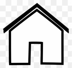 Free White House Transparent Background - Outline Clipart Black And png