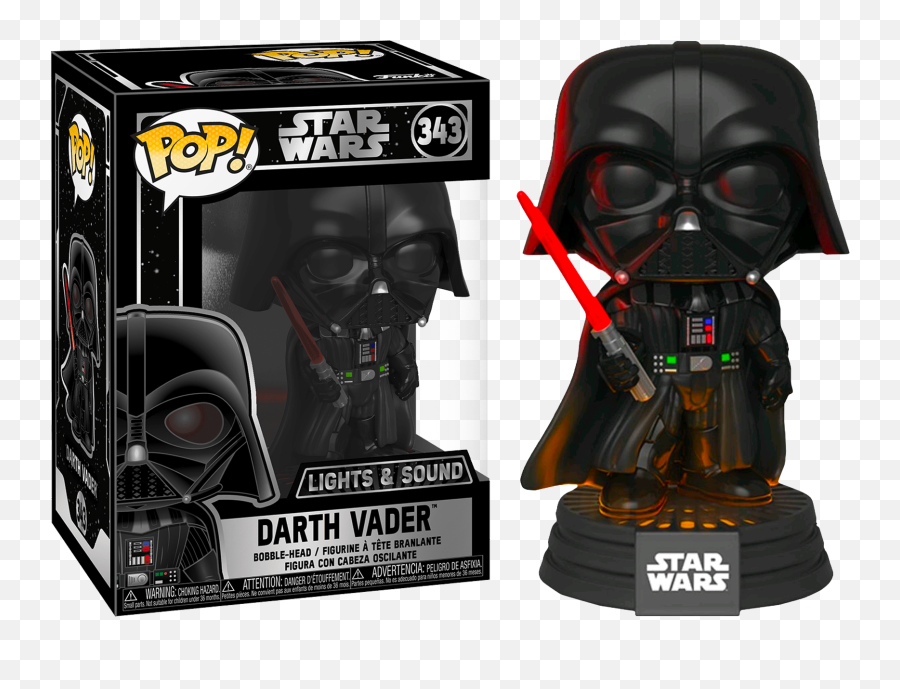 Eletronic Darth Vader Sound - Darth Vader Funko Pop Lights And Sound Png,Darth Vader Transparent