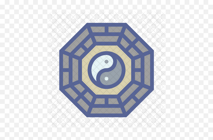 Yin Yang Icon Of Colored Outline Style - Circle Png,Yin Yang Logo