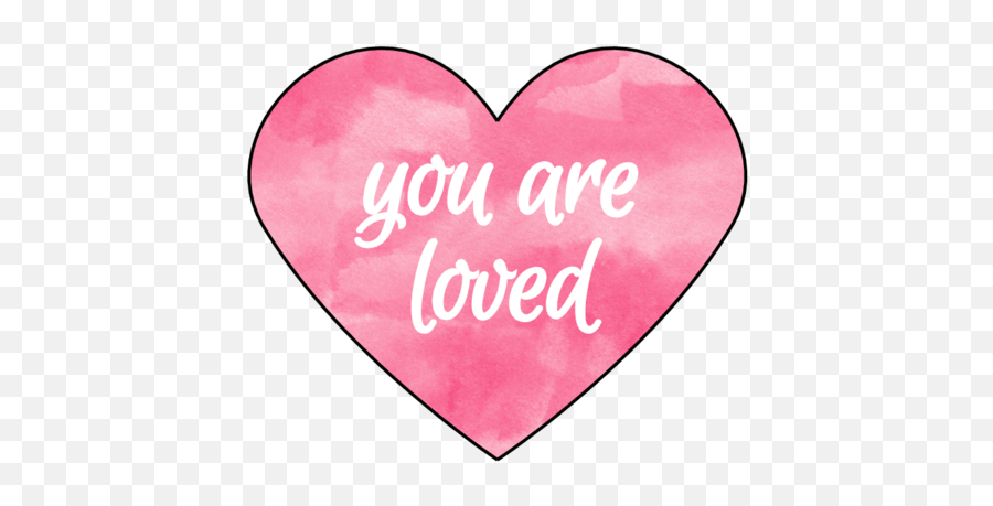 You Are Watercolor Heart Sticker - Heart Png,Watercolor Heart Png