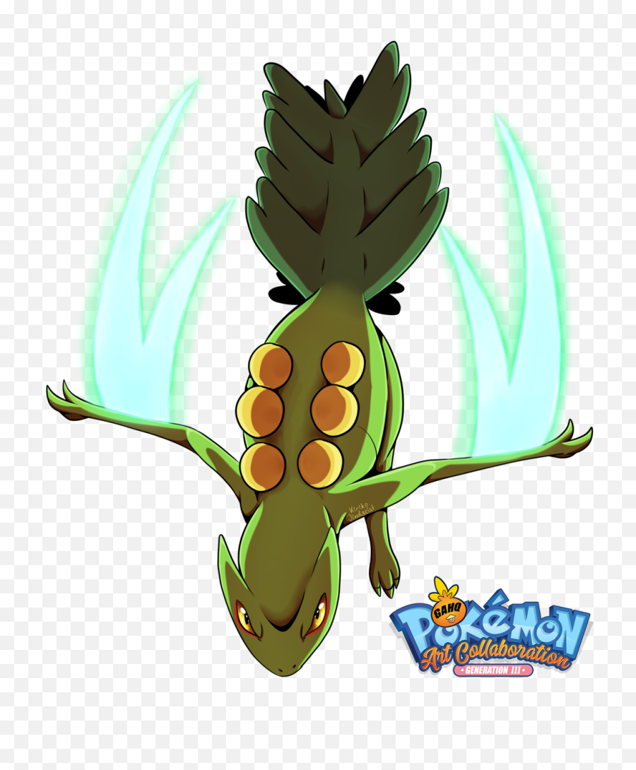 254 Sceptile Used Leaf Blade And Dragon Claw In Our - Sceptile Using Leaf Blade Png,Claw Marks Png